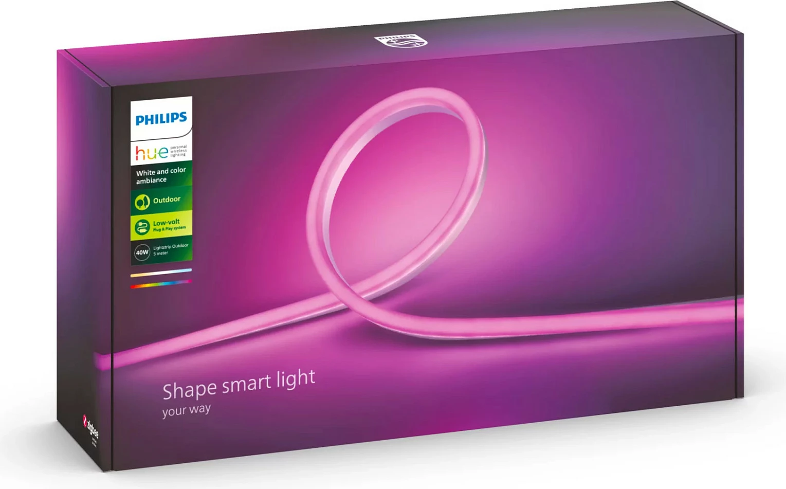 Dritë shirit Philips Hue White and colour ambience 8718699709853, Smart, ZigBee, Multicolour, LED, Silikon