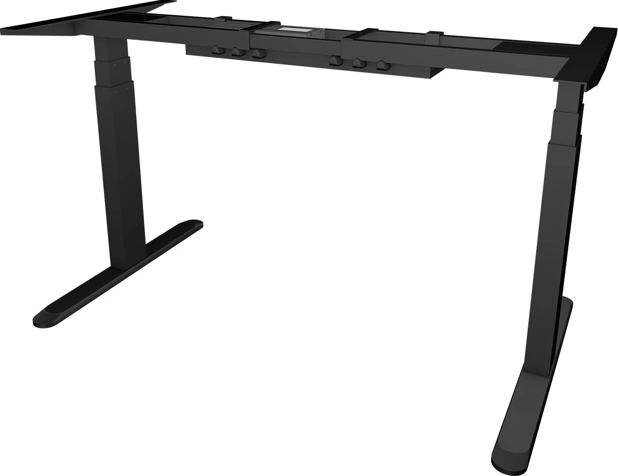 Kornizë tavoline elektrike ngritëse (sit/stand) UVI Desk Standard UVID1BL, 62-128 cm, 100-170 cm, e zezë