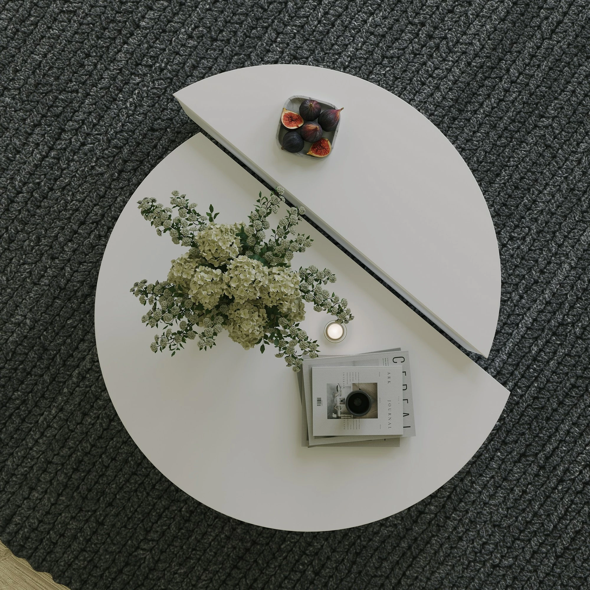 Tavolinë kafeje Hanah Home, Podium, e bardhë