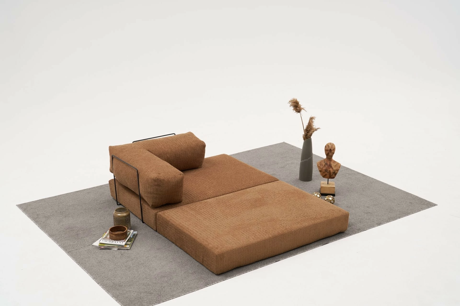 Divan dy ulës Comfort, kafe, Atelier del Sofa