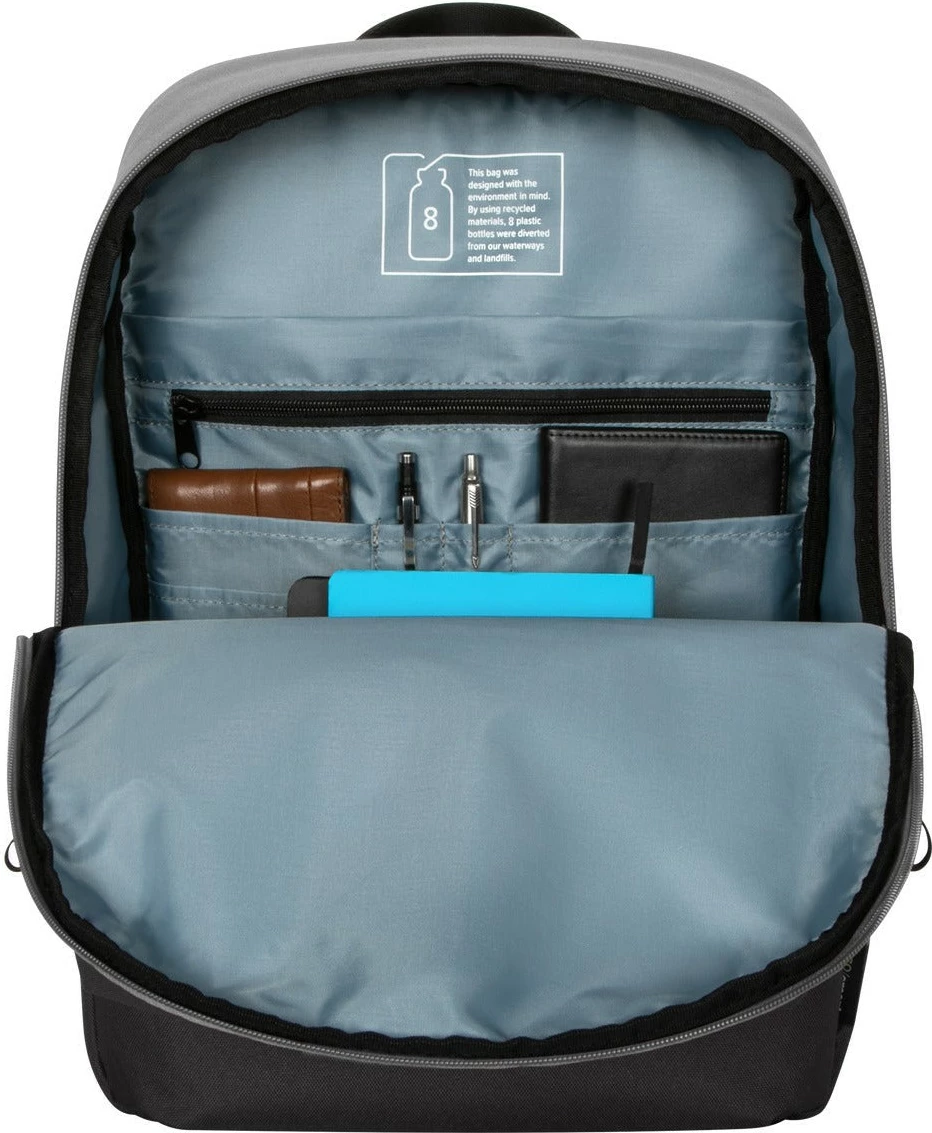 Çantë shpine Targus Sagano Commuter 15.6 inç, e zezë/gri