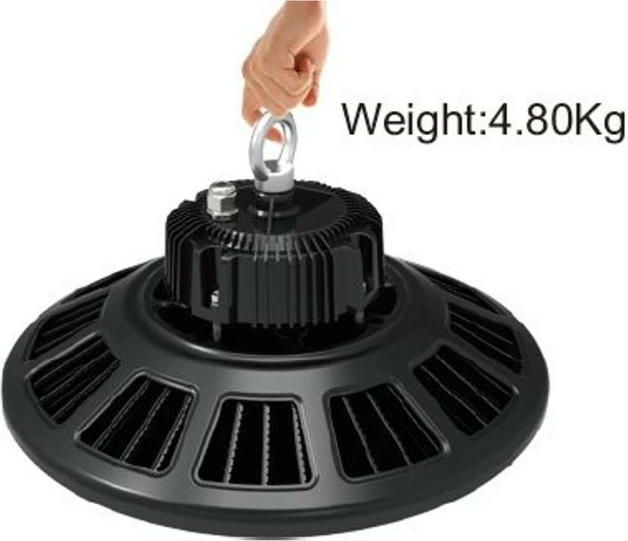 Ndriçues industrial LED Synergy21 S21-LED-UFO0019, 160W, 6500K, 21600lm, IP65, e zezë