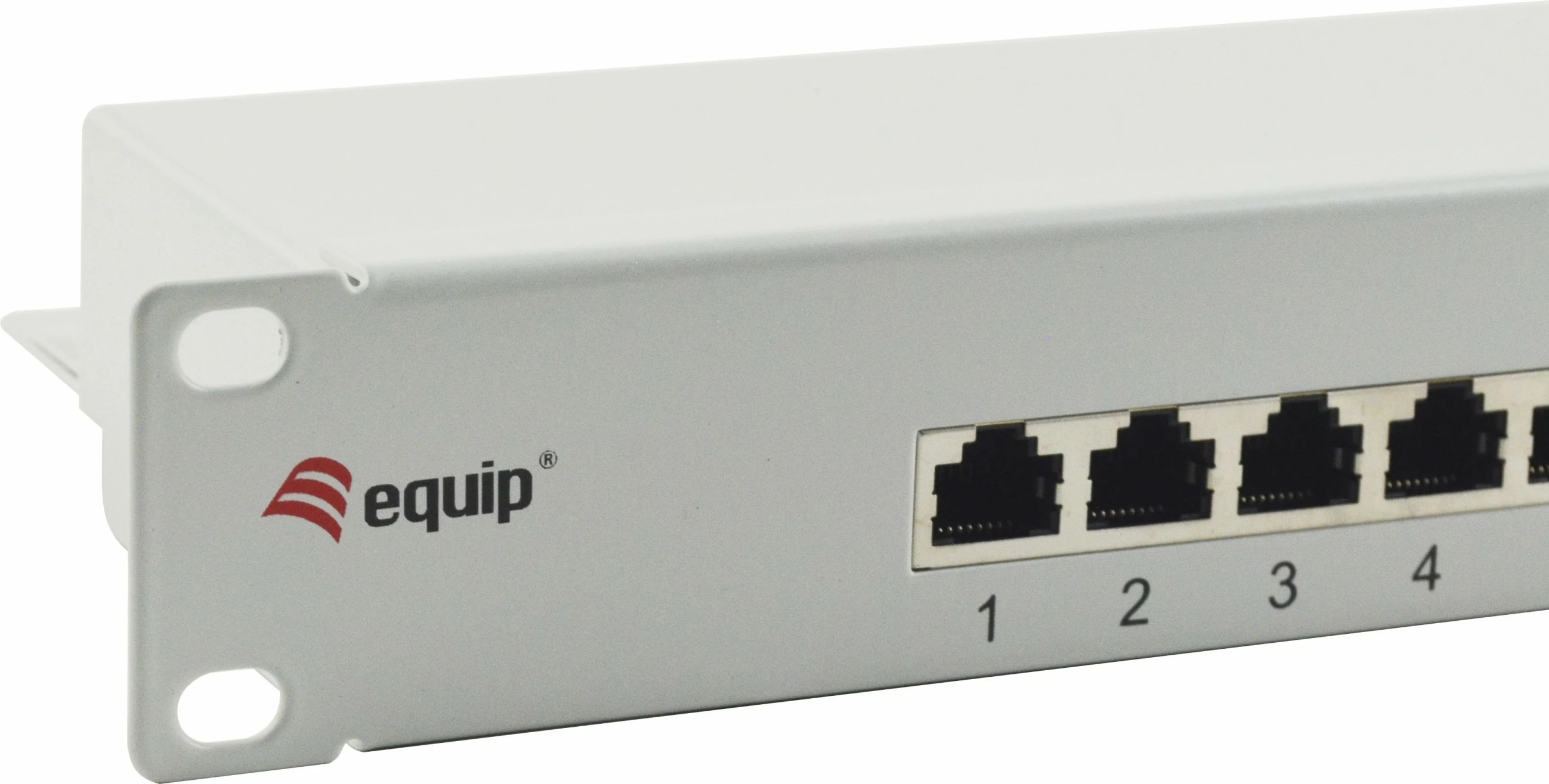 Patch panel rrjeti Equip 16-portë Cat6, 1U, rack, gri