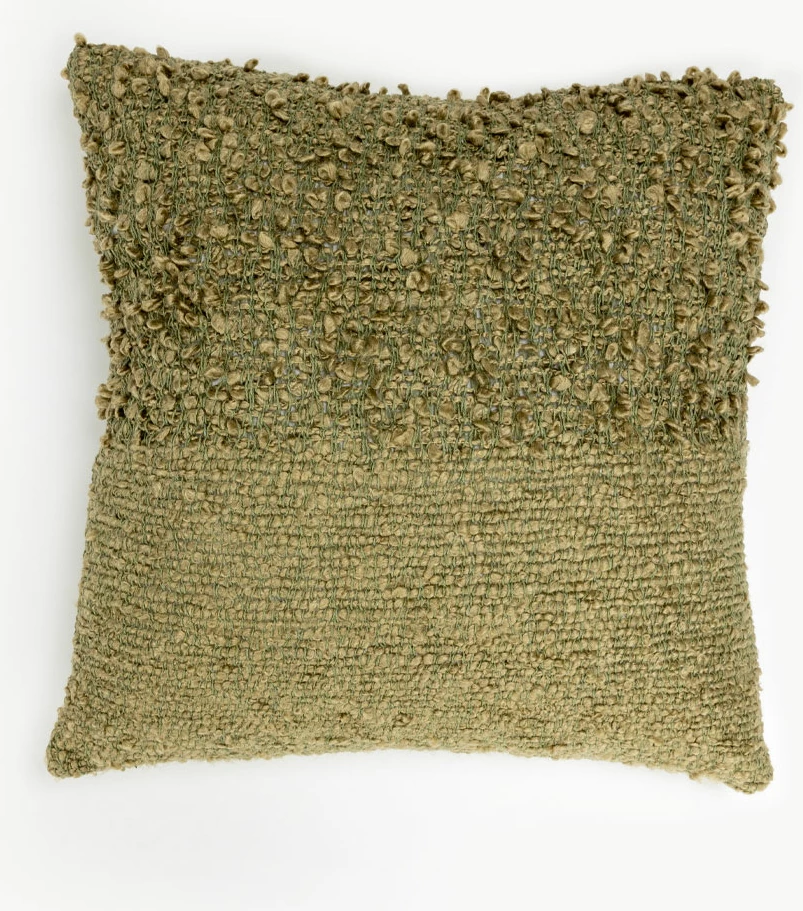 Jastëk dekorativ SIMPUL, material poliester, ngjyrë ulliri, 45x45cm