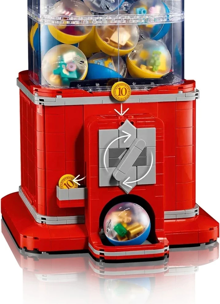 Set LEGO IDEAS 21358 Minifigure Vending Machine, për të rritur, Kuqe
