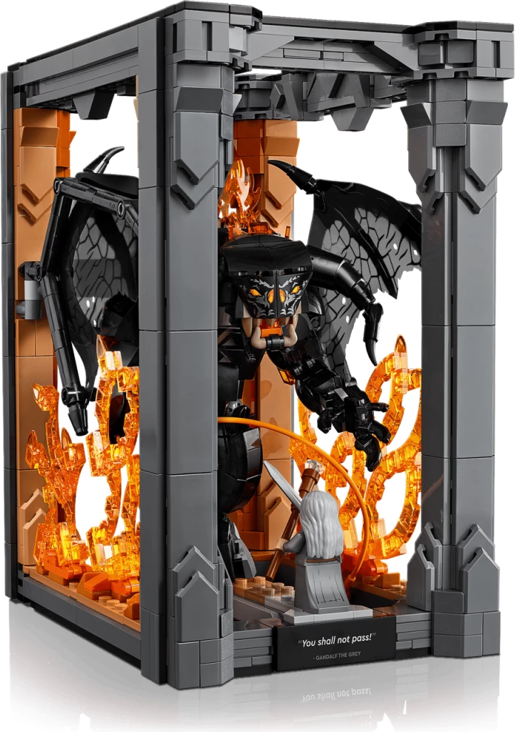 Set LEGO Icons The Lord of the Rings Balrog Book Nook 10367, 1201 copë, 18+