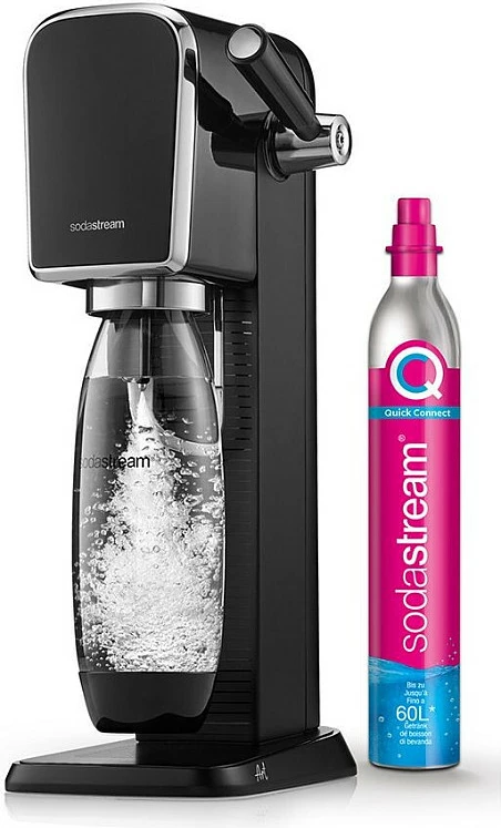 Aparat për gazifikim SodaStream ART, 1 L, 60 L, e zezë, çelik