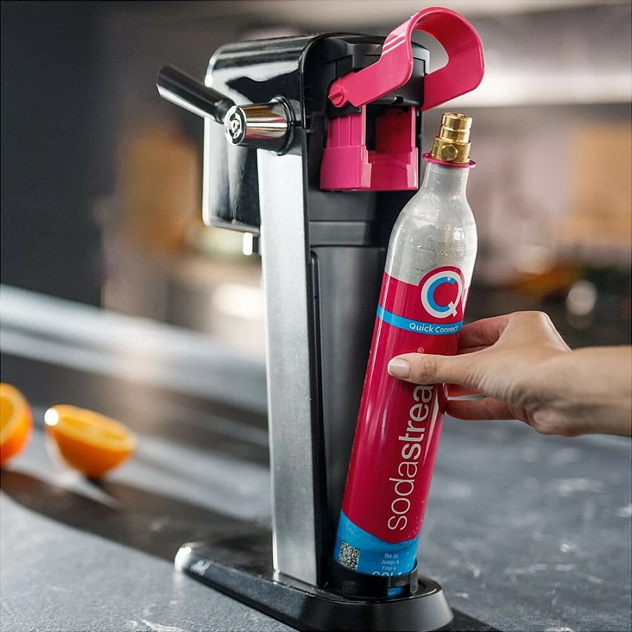 Aparat për gazifikim SodaStream ART, 1 L, 60 L, e zezë, çelik