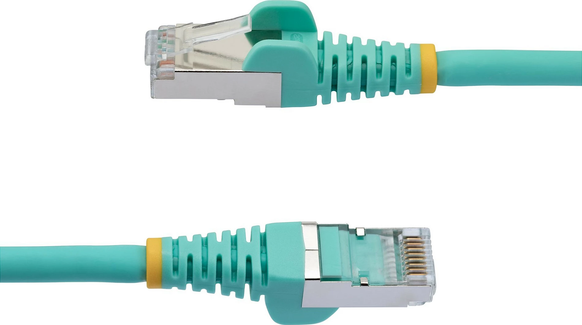 Kabllo Ethernet StarTech Cat6a 3m, 10GbE, S/FTP, LSZH, PoE++ 100W, Aqua