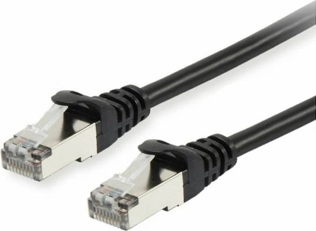 Kabëll rrjeti Cat6a Equip 1.5m, S/FTP, RJ-45, zi