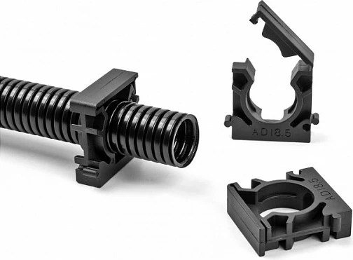 Mbajtës mbështjellësi kablli DeLOCK AD18.5, 18.5 mm, 8 copë, i zi
