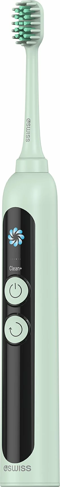 Furçë dhëmbësh elektrike 4Swiss ST216 Electrosonic Care+, 6 mënyra, 2 koka, bateri 2000 mAh, LCD, IPX7, mint, set 2 copë