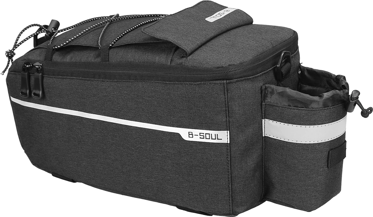 Çantë termike biçiklete Hurtel WYA26Y0S, 9L, me rrip supi, e zezë