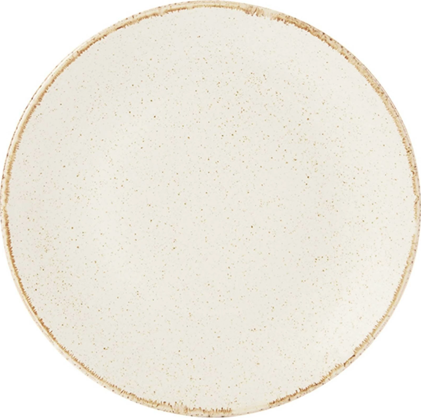 Pjatë e sheshtë Porland Seasons Sand Ø280 mm, krem, set 6 copë