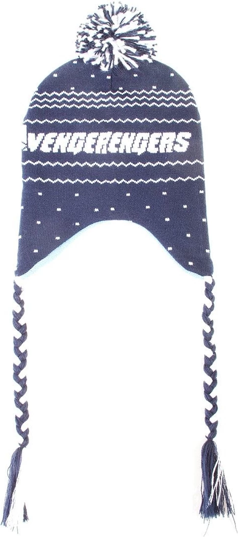 Kapë dimërore Difuzed Avengers Xmas Sherpa One size, blu e errët