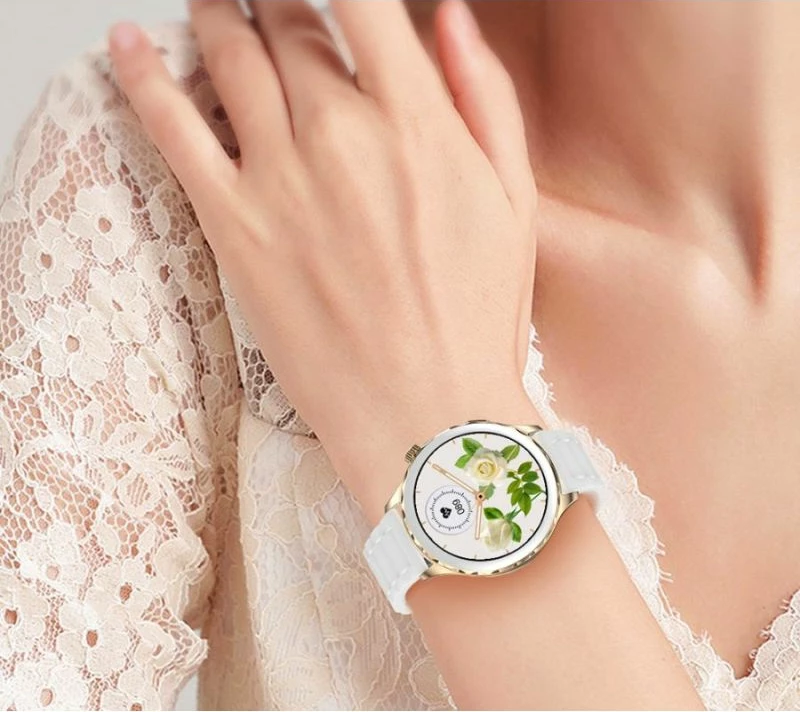 Smartwatch për femra Rubicon, rozë