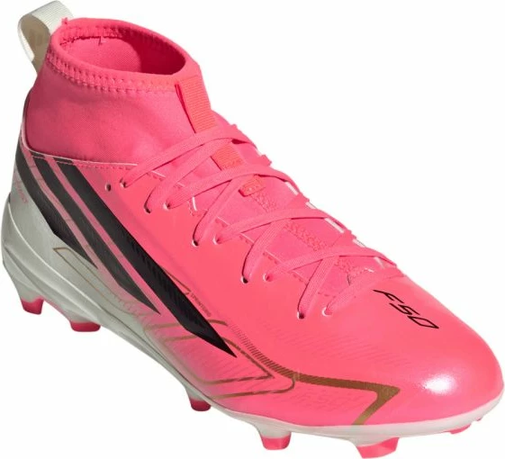 Atlete futbolli për fëmijë adidas F50 Hyperfast League Mid FG, rozë [Madhësia: 29]