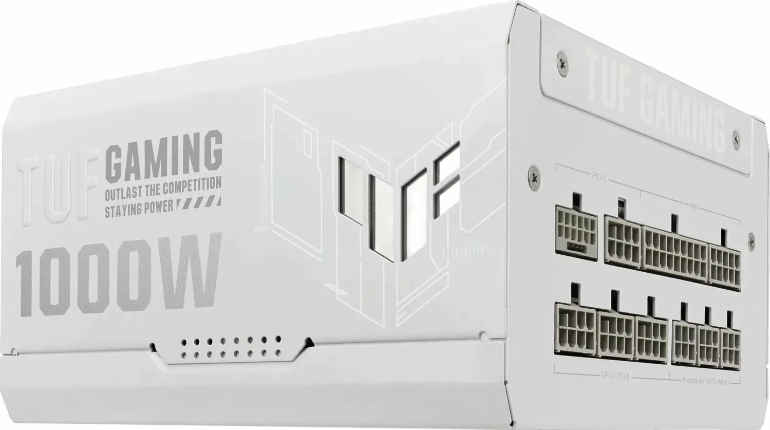 Furnizues energjie Asus TUF Gaming 1000W 80 Plus Gold ATX 3.1 Fully Modular (90YE00S5-B0NA00), e bardhë