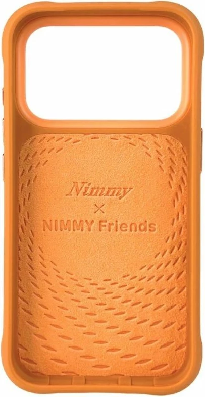 Kuti telefoni Nimmy Big Eyed Pet 2.0 Cat për iPhone 17 Pro, portokalli