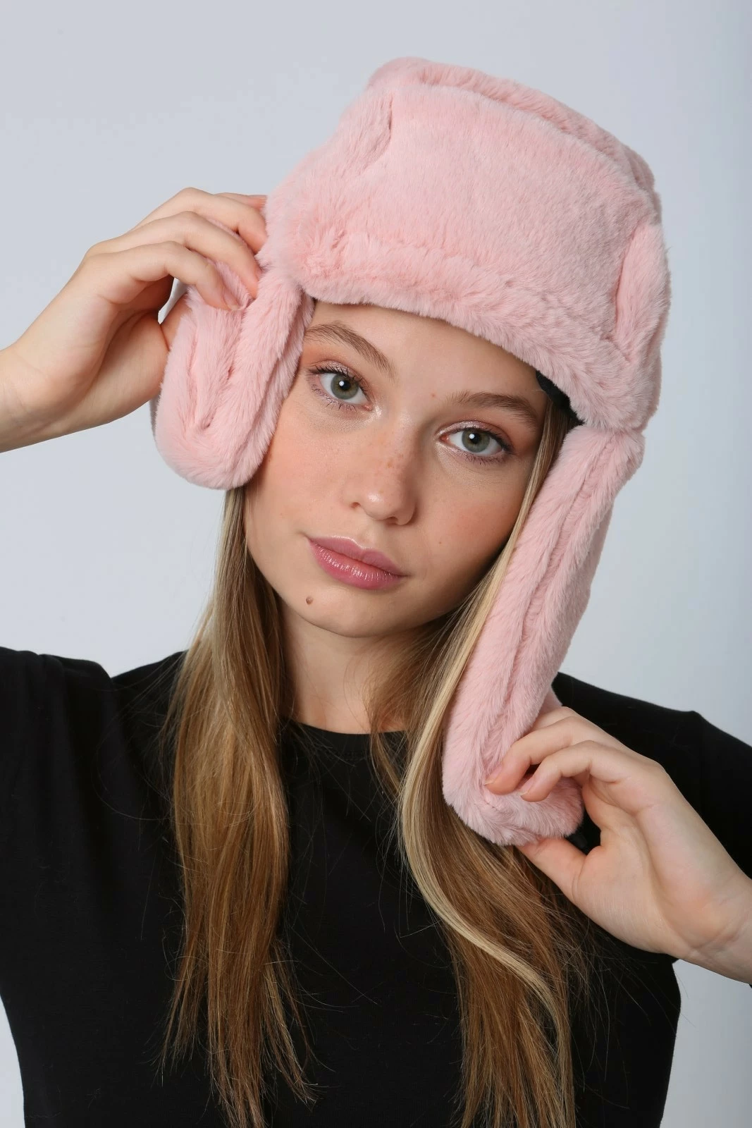 Kapelë dimri për femra, rozë, Jumeon, Bere1127