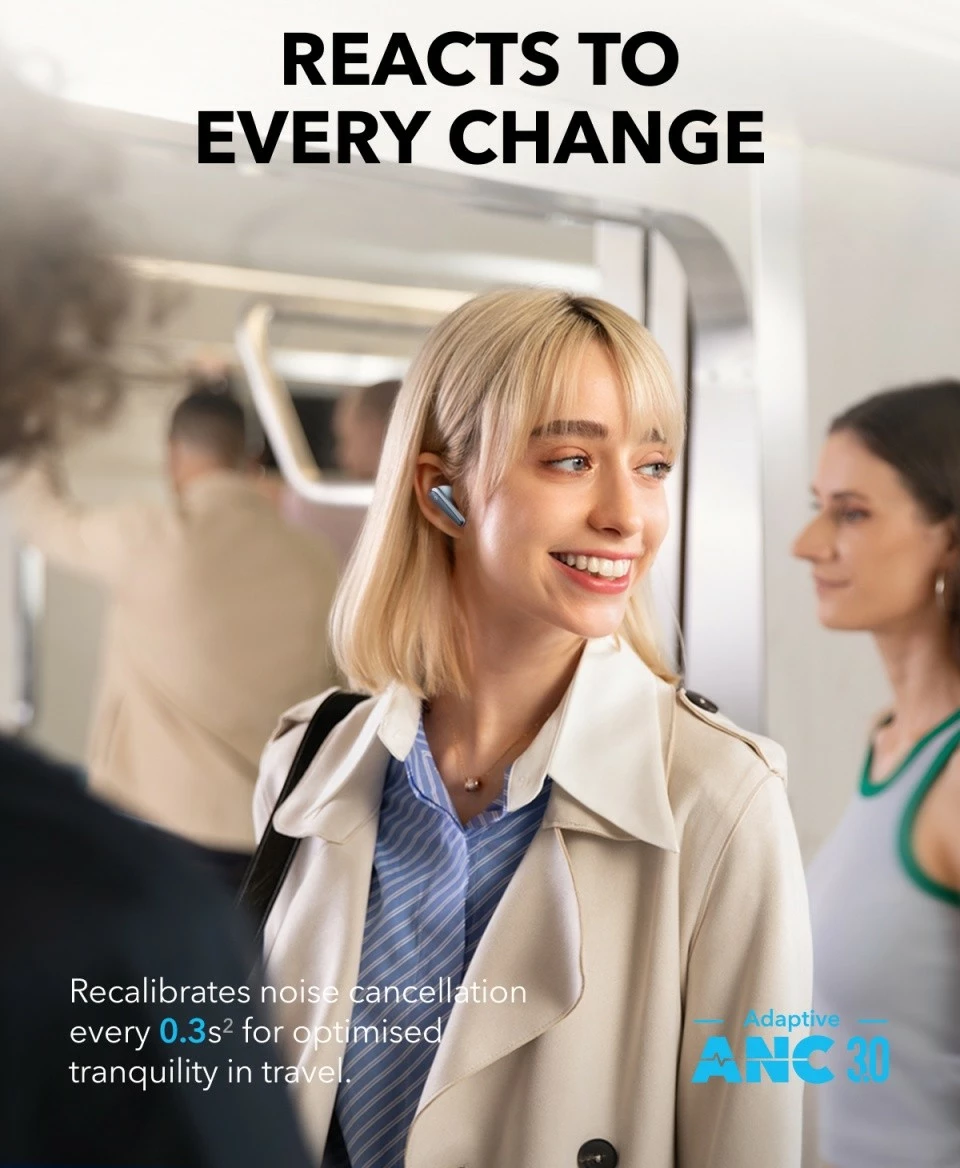 Kufje wireless Anker Soundcore Liberty 4 PRO, Bluetooth, Shiny Blue