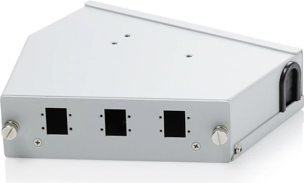 Panel fibër optike Digitus LWL Hutschienen, 6x SC SX/LC DX, i pjerrët, gri