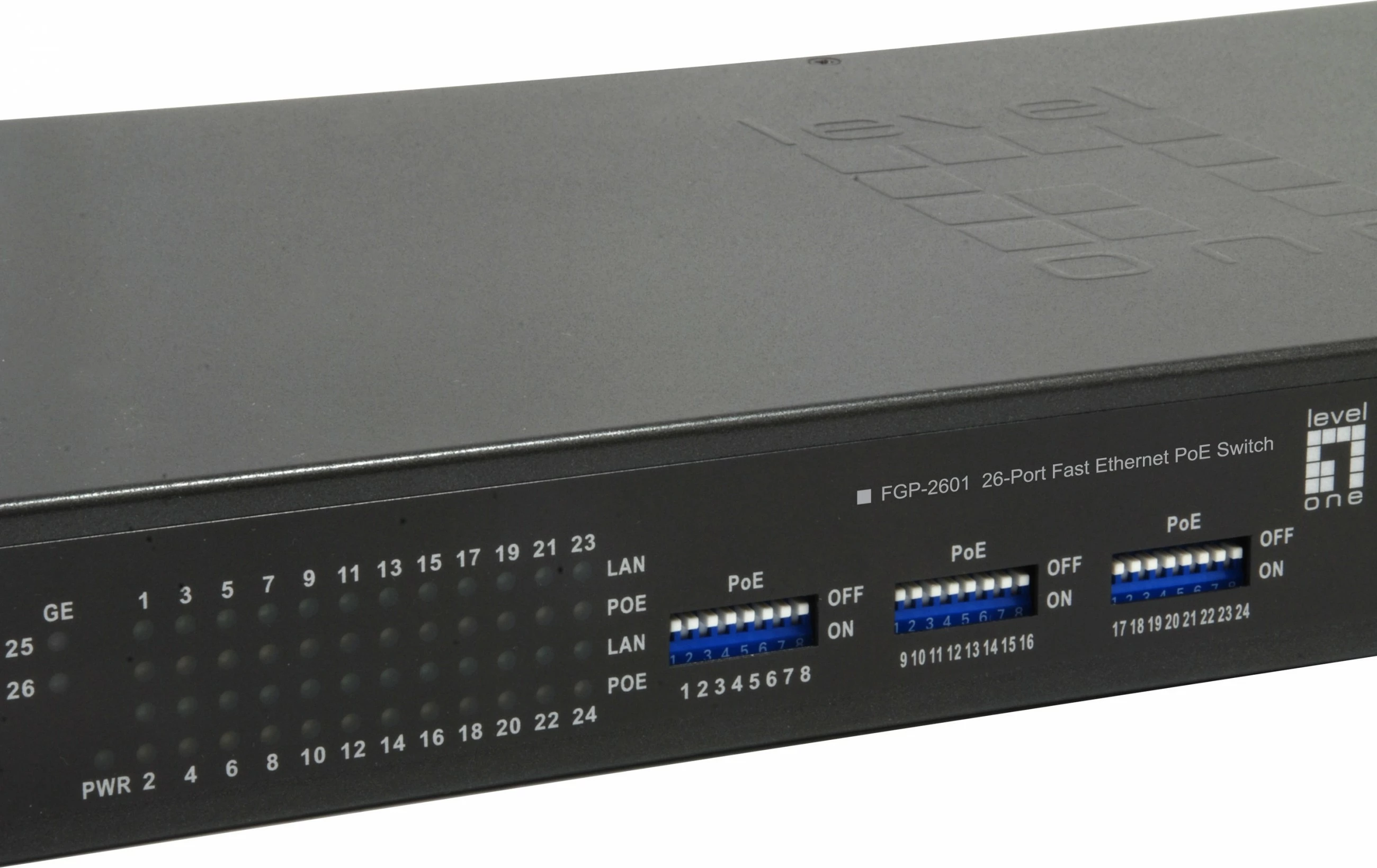 Switch LevelOne FGP-2601, 26 porte, PoE, Gigabit Ethernet, i pa menaxhuar