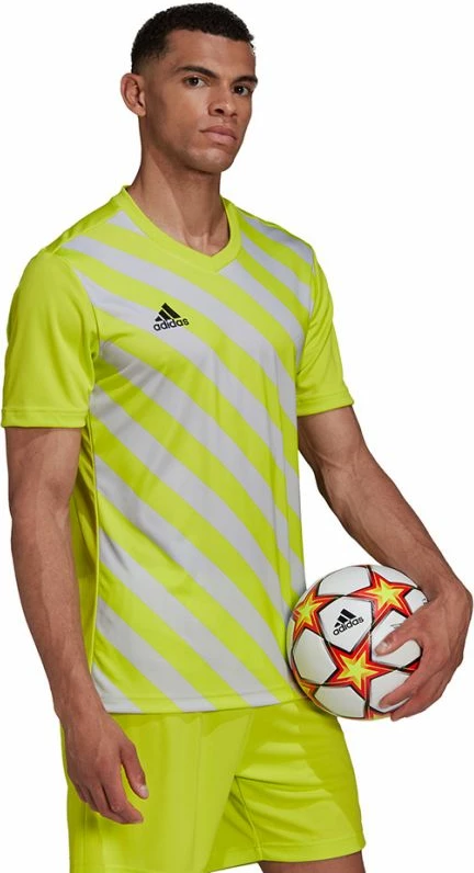 Fanellë adidas për meshkuj, e zezë dhe e verdhë [Madhësia: S]