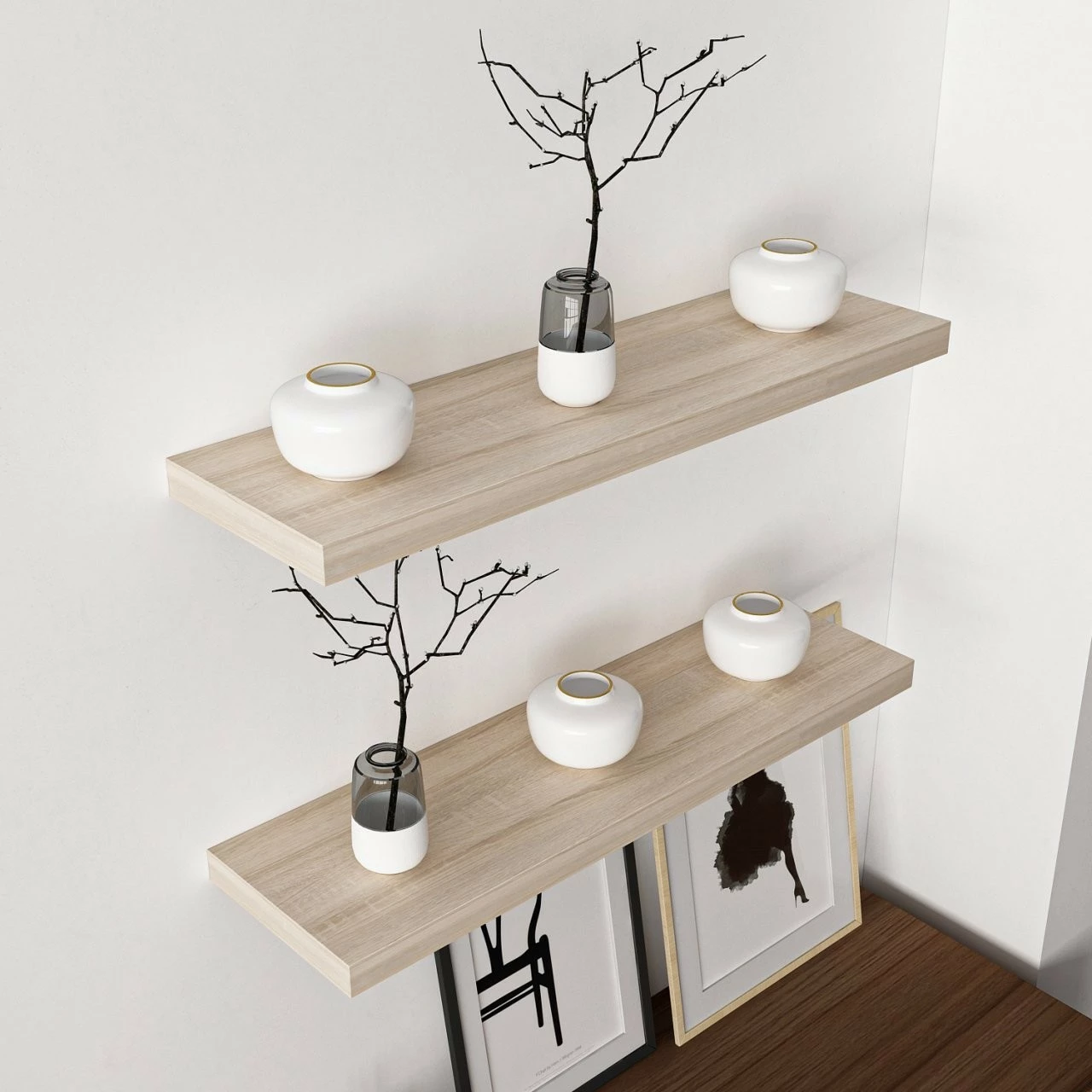 Raft muri dekorativ Skye Decor, ngjyrë sonomo, Gizli2 80