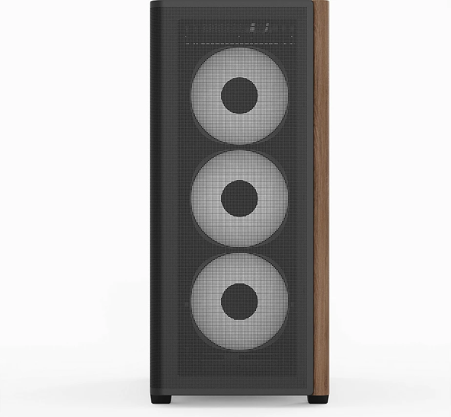 Kasë Aerocool D501A V2 Midi Tower, ATX/mATX, e zezë me dru