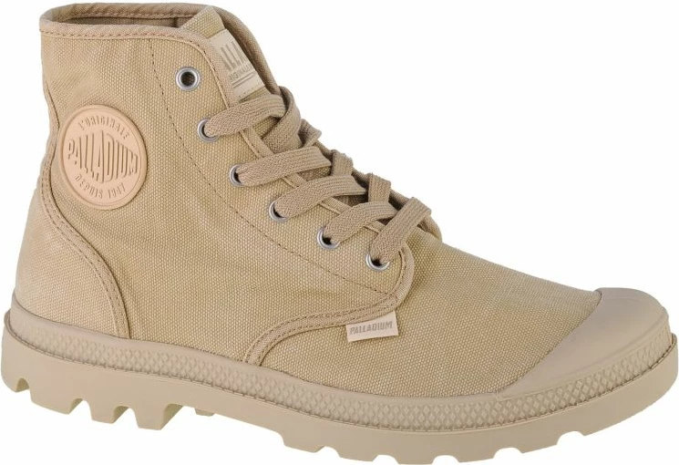 Këpucë Palladium Pampa Hi M për meshkuj, ngjyrë bež