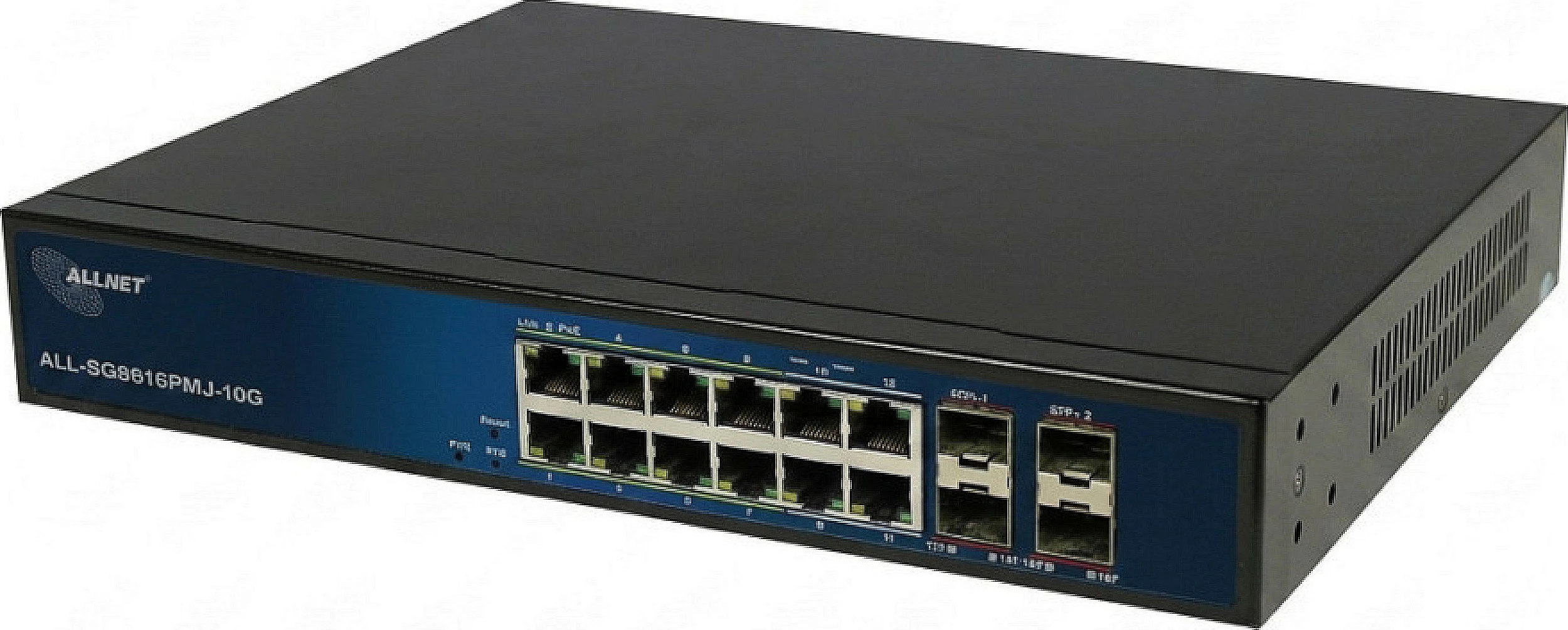 Switch ALLNET ALL-SG8616PMJ-10G, 16-Port, Managed Layer2+, PoE 130W, 4x SFP+ 10G