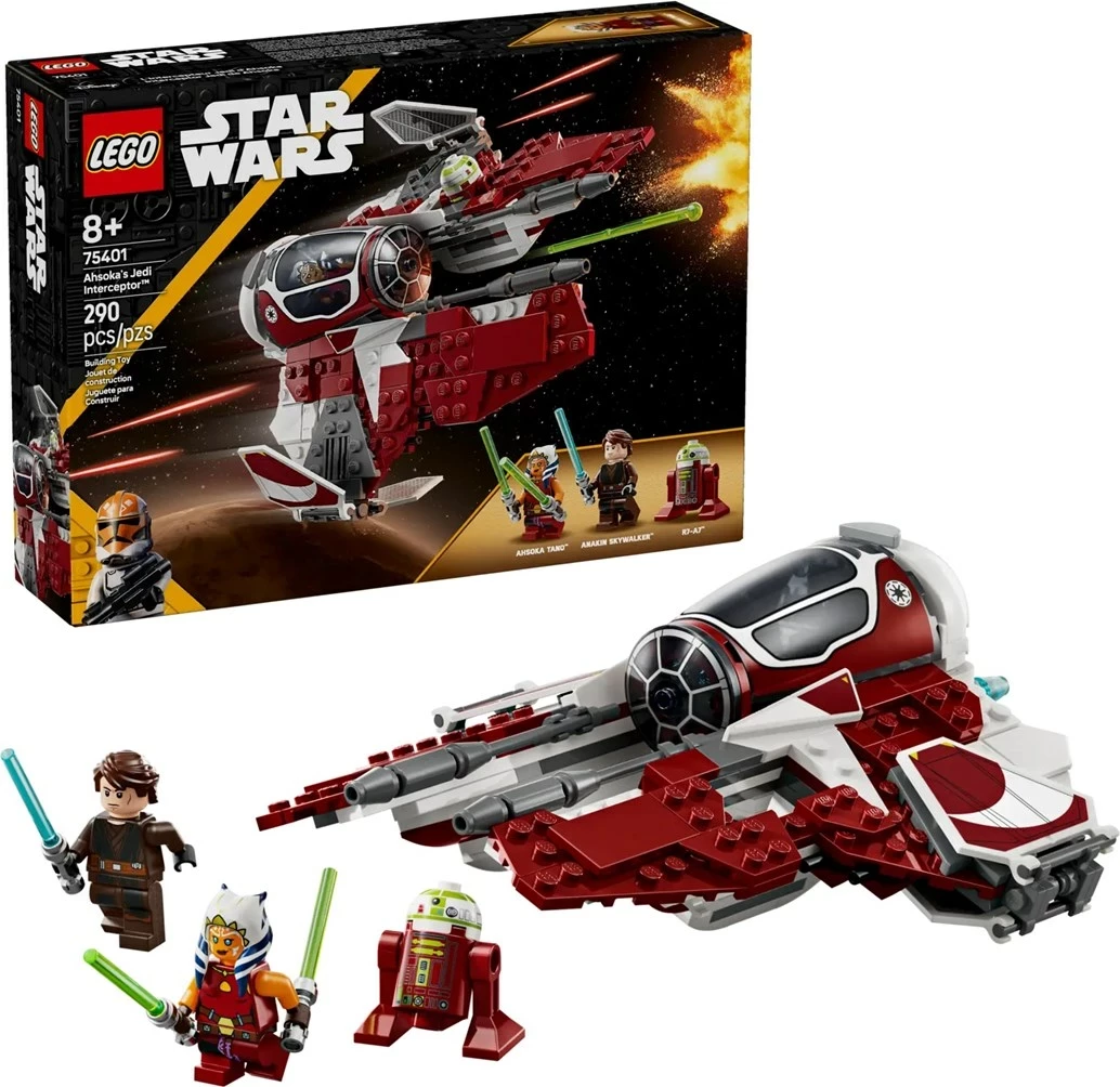 Set LEGO Star Wars 75401 Ahsoka's Jedi Interceptor, 290 pjesë