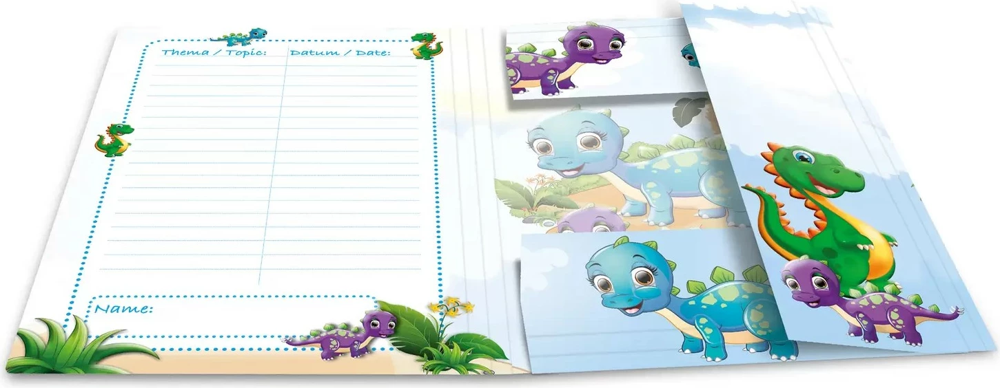 Dosje kartoni HERMA Dinos A4, shumëngjyrëshe, me rrip elastik