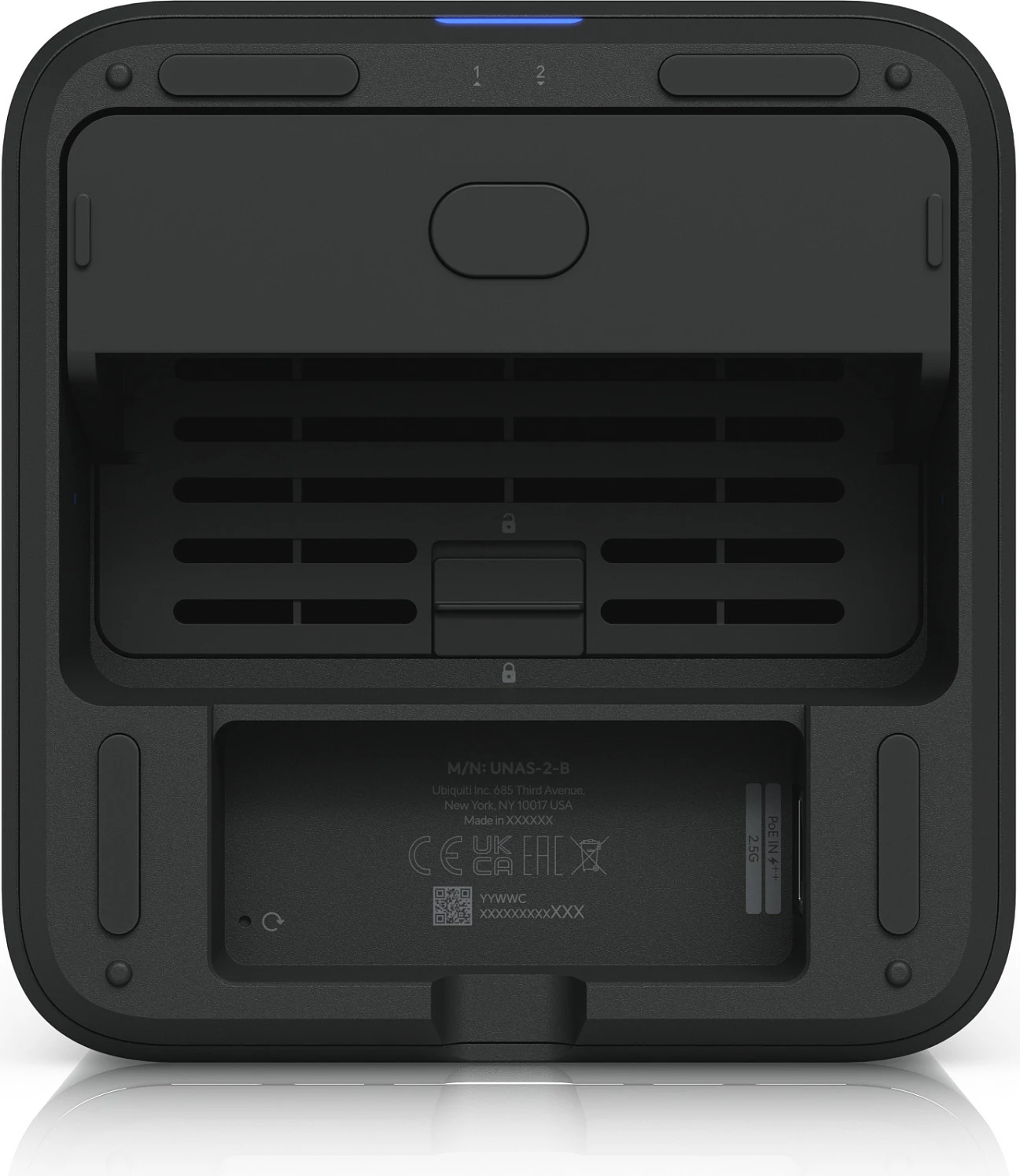 NAS Ubiquiti UNAS-2-B, 2-Bay, 2.5GbE, 4GB RAM, i zi