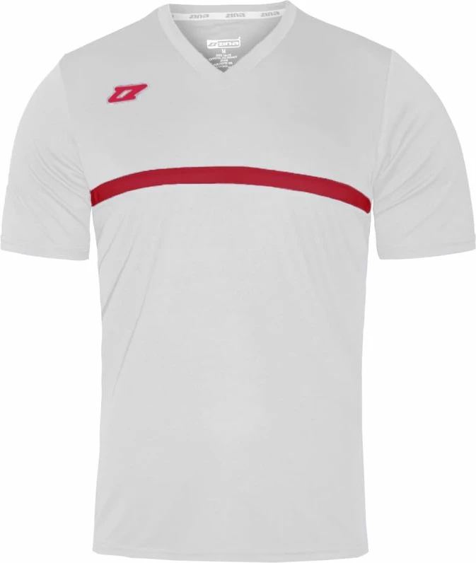 Fanellë futbolli Zina për meshkuj, e bardhë me të kuqe