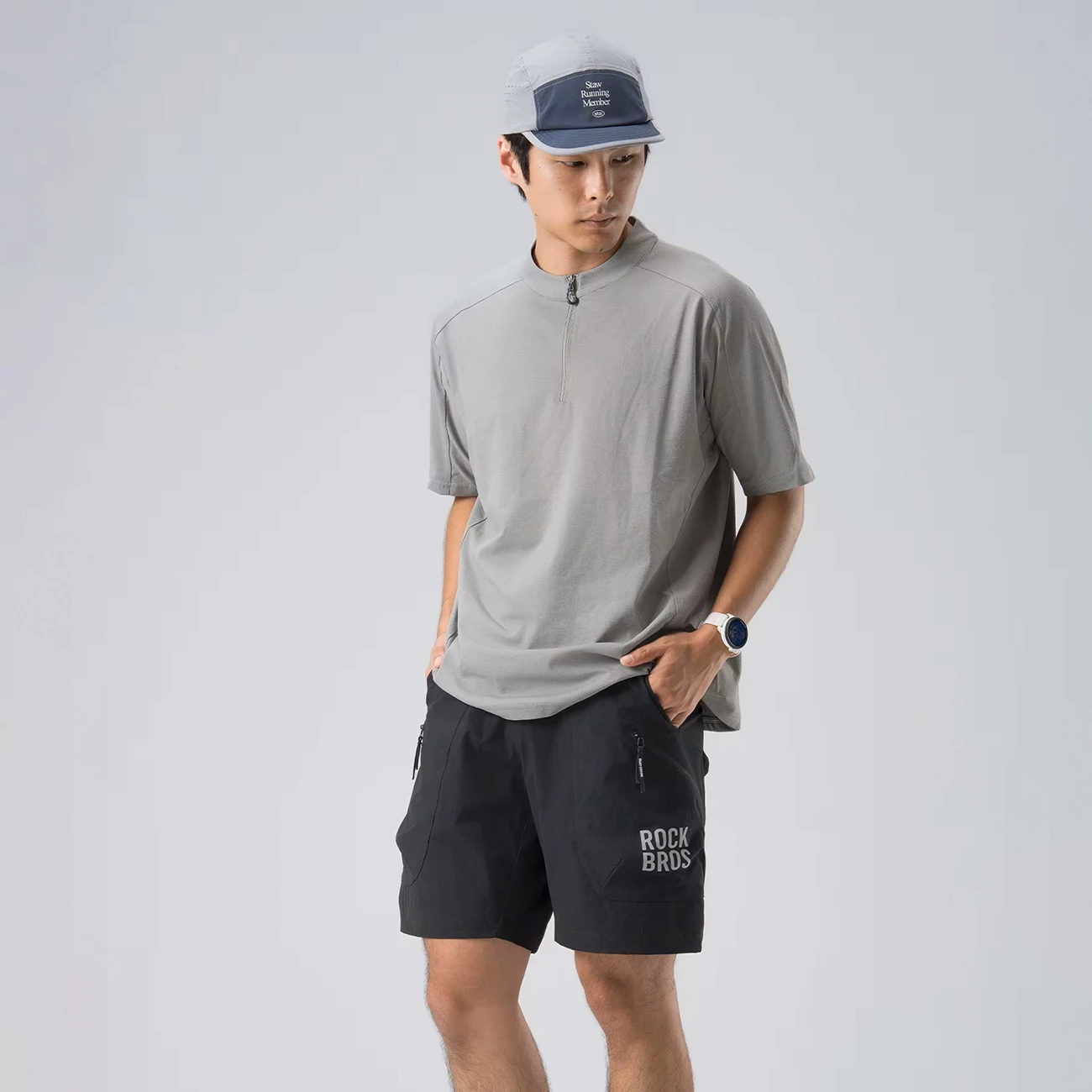 Shorce sportive Rockbros YDDK015, XL, me rrip, xhepa me zinxhir, të zeza