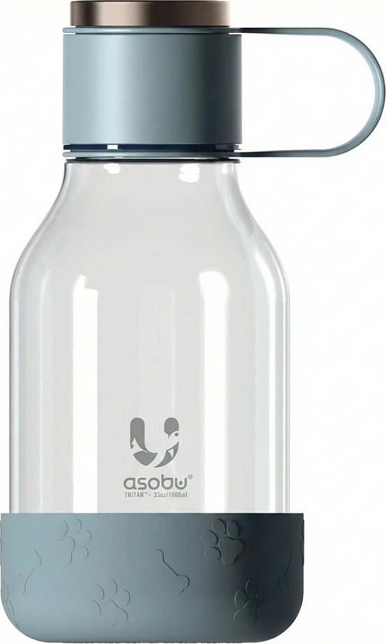 Shishe uji me tas për qen Asobu 1.5L, Tritan, blu