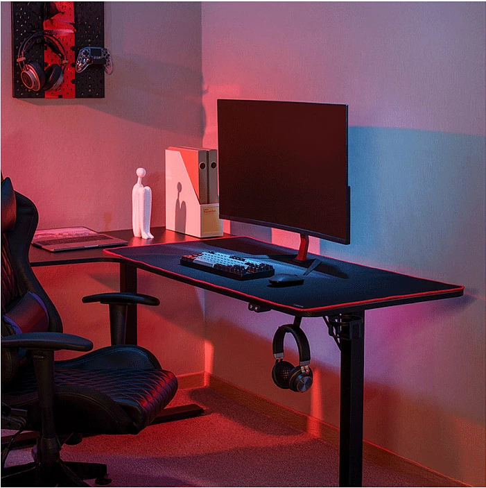 Mauspad LogiLink Gaming 1200x600x3mm, me skaje të qepura, i zi