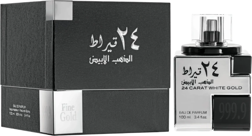 Eau de Parfum Lattafa 24 Carat White Gold, 100 ml