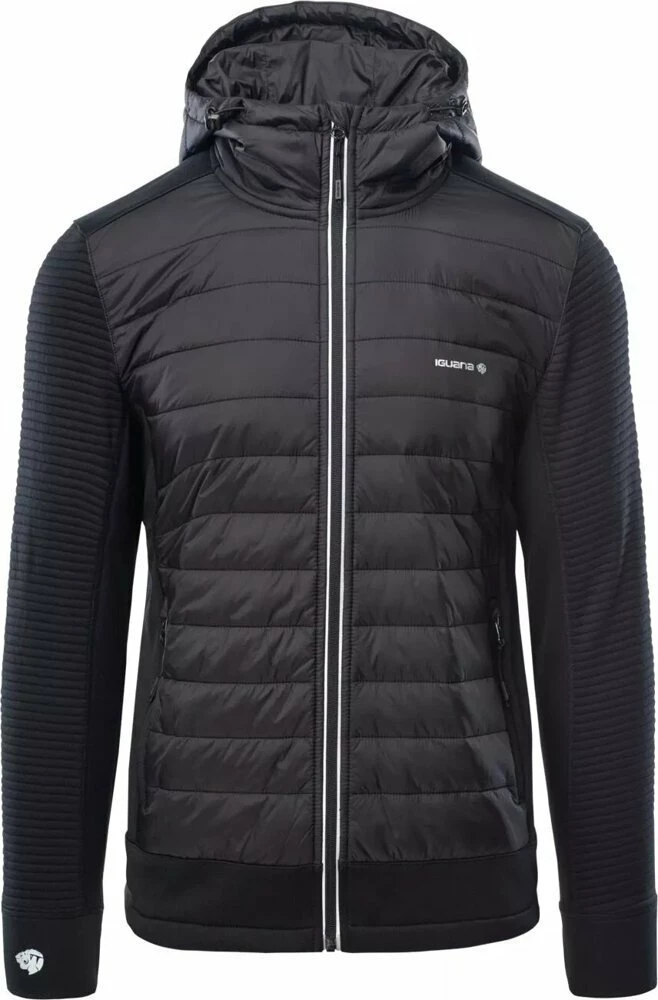 Xhaketë quilted për burra Iguana GUELO, madhësia L, e zezë