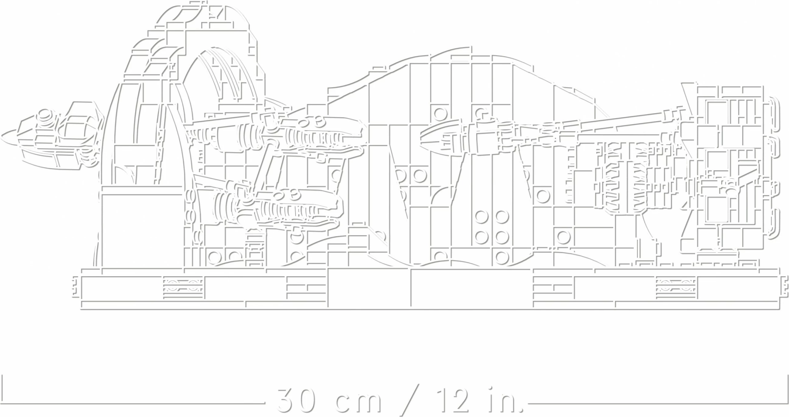 Set ndërtimi LEGO Mos Espa Podrace Diorama, 718 pjesë, shumëngjyrësh