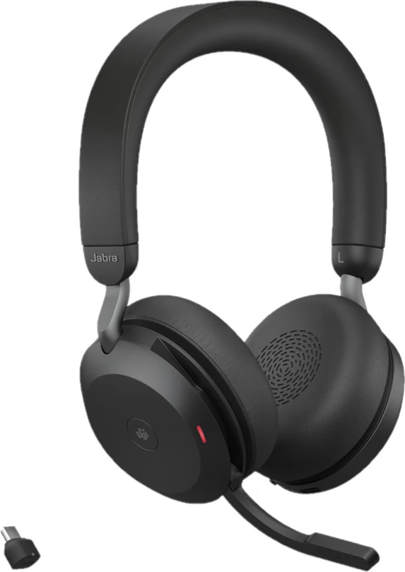Kufje Jabra EV752B4 27599-999-899 me mikrofon boom, pa tela me adapter USB-C, e zezë