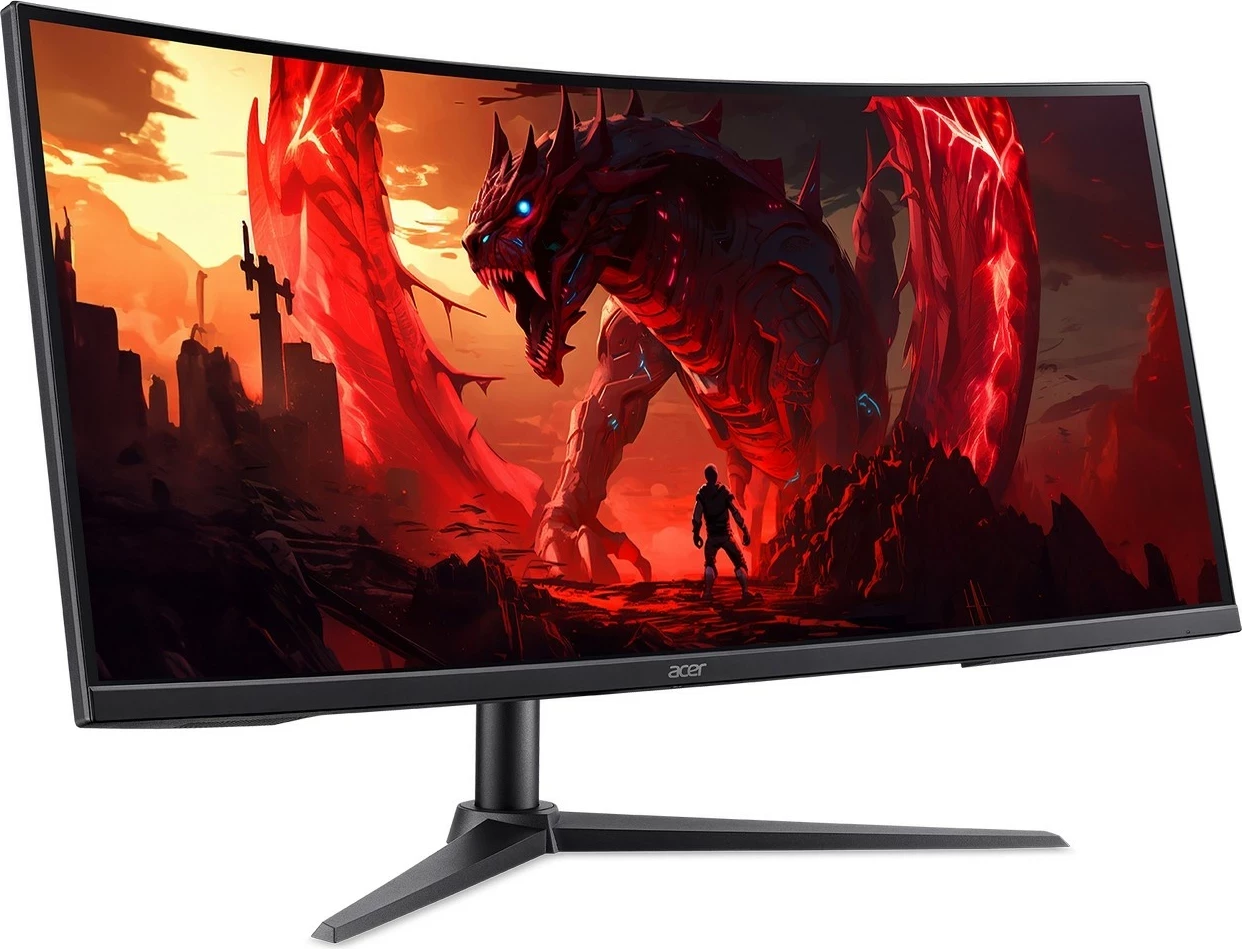 Monitor gaming Acer Nitro XZ340CURW0BMIIPHX, 34", UWQHD 3440x1440, 240Hz, i lakuar, FreeSync Premium, HDR10, i zi