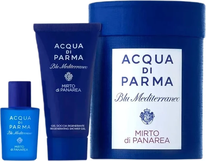 Set Eau de Toilette dhe xhel dushi unisex Acqua di Parma Blu Mediterraneo Mirto Di Panarea, 5ml + 20ml