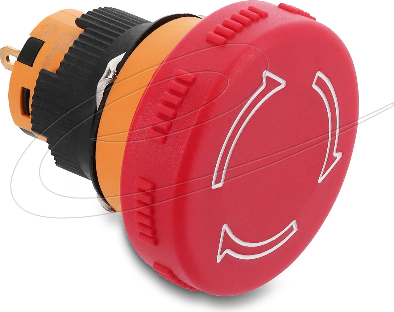 Buton Pilzkopf DeLOCK 16mm, 2 lidhje për saldim, 32mm, kuqe/zezë