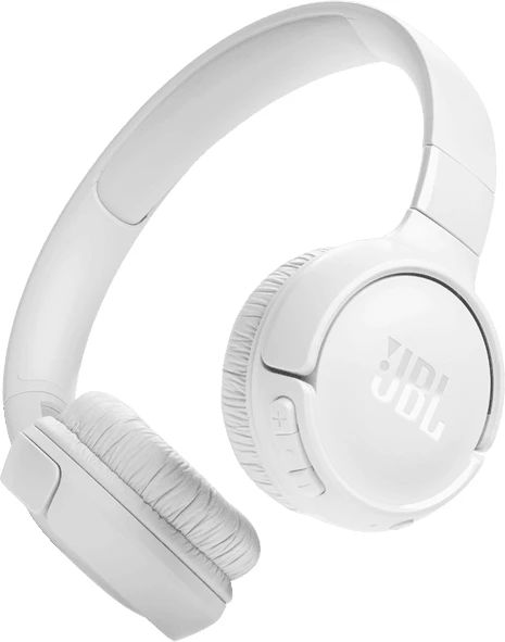 Kufje Bluetooth over-ear JBL Tune 520BT, Bluetooth 5.3, 57 orë bateri, USB-C, të bardha