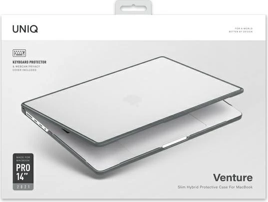 Mbështjellës laptop, UNIQ, Venture, për MacBook Pro 14" 2021 (M1), gri