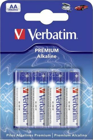 Bateri alkaline Verbatim AA-LR6 (AA/R6) 1.5V, 4 copë