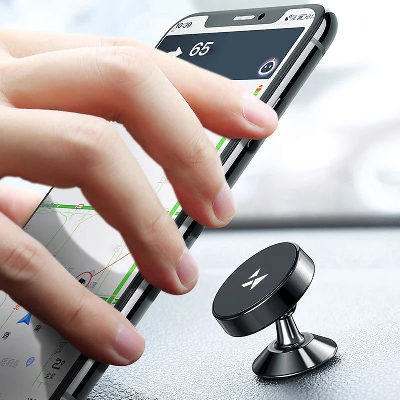 Mbajtës magnetik për telefon Wozinsky WMH-05, për makinë, i zi